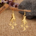 thumbnail image 3 of Namzi Retro New Unique Design Style Dangle Drop Earrings for Women Ethnic Bohemian Vintage Jewelry (Gold), 3 of 5