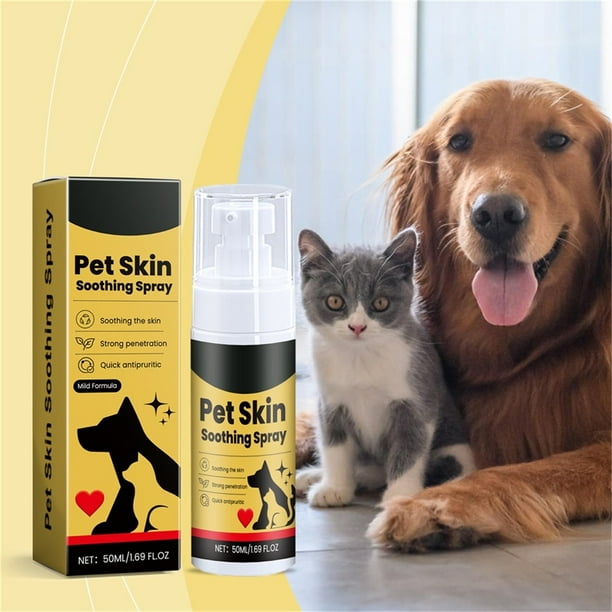 Sprays para mascotas para perros y gatos Spray reparador para mascotas Spray calmante natural para una limpieza y suavidad Spray para el cuidado de mascotas para todos los animales 30 ml Spray de cuid