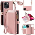 thumbnail image 1 of ANTHOUSE Compatible with iPhone 14 Pro Max Wallet Case, Zipper Case with RFID Blocking Card Holder Slots for Women Men, Magnetic Detachable Leather Cover with Wristlet Strap for iPhone 14 Pro Max, 1 of 13