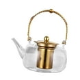 thumbnail image 4 of Tongina Glass Teapot Stovetop with Removable Strainer Heat Resistant Kung Fu Tea Hand Blowing 1L Kettle for Outdoors Family Hotel Home Golden, 4 of 8