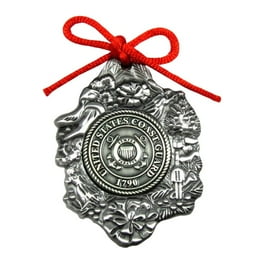 Metal US Coast Guard Seal Christmas Tree Ornament USCG USA Military Xmas Gift Metal US Coast Guard Seal Christmas Tree Ornament USCG USA Military Xmas Gift