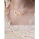 thumbnail image 2 of Collar de acero inoxidable con 26 letras en inglés, collar con inicial lateral, personalizado, regalos para dama de honor, 2 of 4