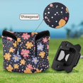 thumbnail image 6 of Haosy Cartoon Flowers and Dots Golf Mallet Putter Cover Strong Magnetic Leather Golf Club Headcover Closure, 6 of 7