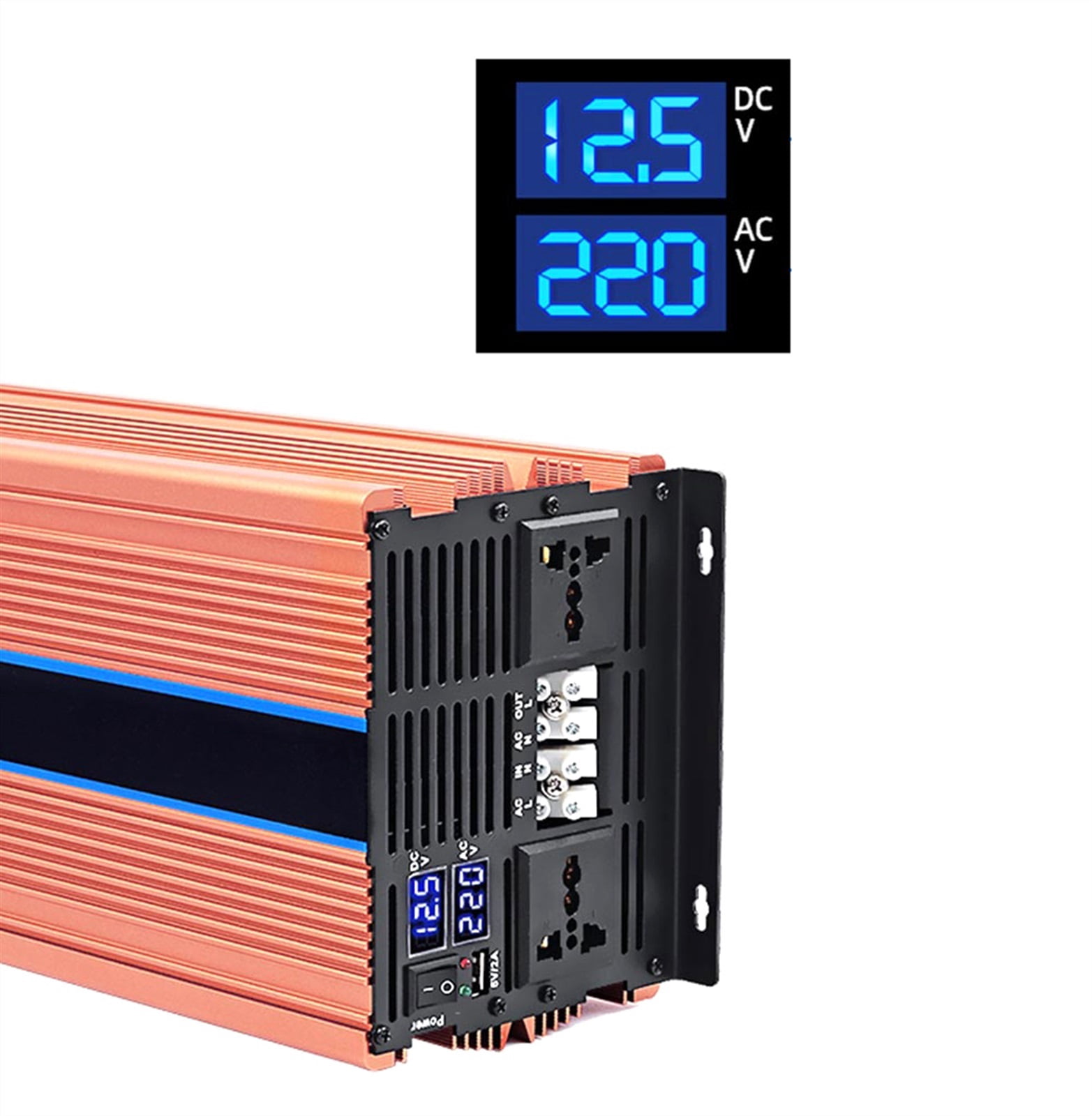 Modified Sine Wave Power Inverter 4000W 5000W 6000W 8000W 12000W Ultra Power Inverter 12V 220 110 DC To AC Supply Converter Solar Power Inverter ,Portable Design