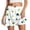 C-White838, variant on Womens Athletic Skorts For Running Tennis Clover Print Workout Mini Skirt With Built In Shorts Comfortable Activewear Versatile Skirt