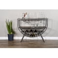 thumbnail image 3 of Sunny Designs Homestead 48" Mahogany Wood Wine Rack Sever in Tobacco Leaf, 3 of 7