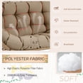 thumbnail image 5 of RADIATA Double Egg Chair Indoor Outdoor Stationary Oversized Thicken Padded Cushions,2 Person Egg Loveseat Chair,600 lbs Extra Large Lounge Chair for Patio Balcony Porch Backyard Brown, 5 of 8