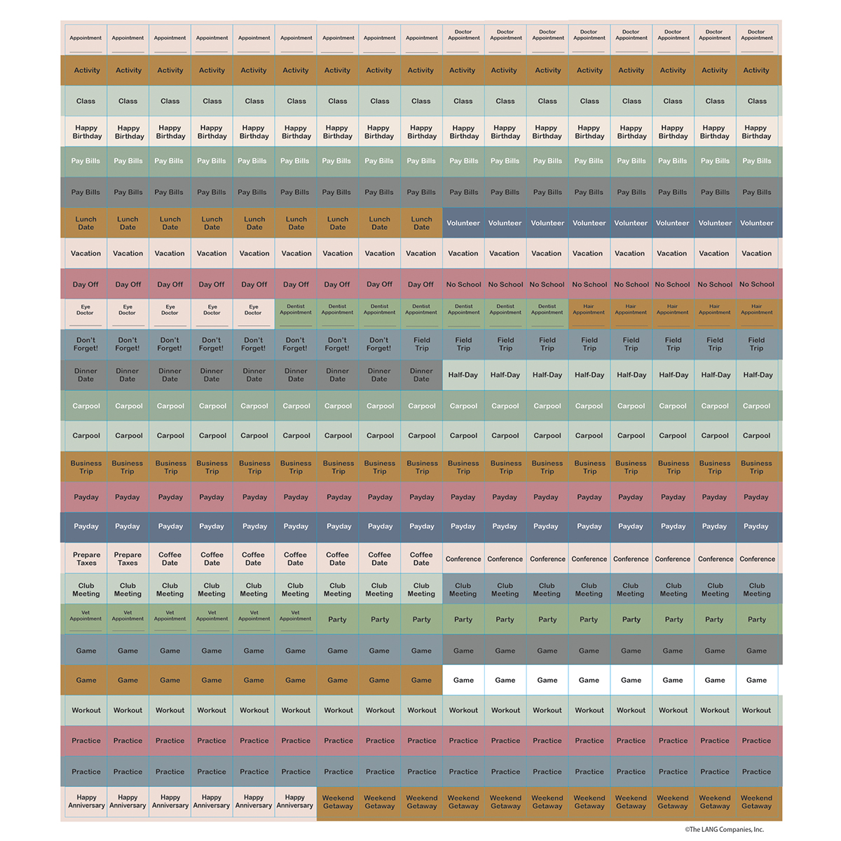 Wells Street By Lang, Just Breath Plan-It Plus Wall Calendar