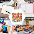 thumbnail image 6 of FORMRS 1-Subject Spiral Notebook 8" x 5" College Ruled 60 Refillable Sheet A5 Hard Cover, 2 Pack, Hand Drawn Floral, 6 of 7