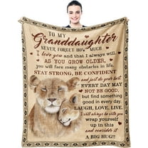 Granddaughter Gifts from Grandma - Gifts for Granddaughter - Granddaughter Gifts Blanket 60"X50" - Birthday Gifts for Granddaughter, Granddaughter Gifts from Grandpa/Nana,Graduation Gift Ideas