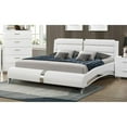 thumbnail image 2 of Jeremaine Upholstered Queen Sleigh Bed White, 2 of 3