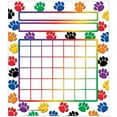 thumbnail image 2 of Teacher Created Resources Colorful Paw Prints Incentive Charts, 5.25" x 6", 36 Sheets Per Pack, 6 Packs, 2 of 5