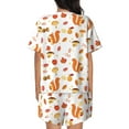 thumbnail image 3 of Bingfone Squirrel InThe Forest3 Print Pajamas Sets for Women Soft Short-Sleeved Pjs with Lounge Shorts Two Piece Sleepwear, 3 of 8