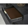 thumbnail image 4 of Modus Furniture Kentifield Solid Wood Eight Drawer Dresser, Black Drifted Oak, 4 of 6
