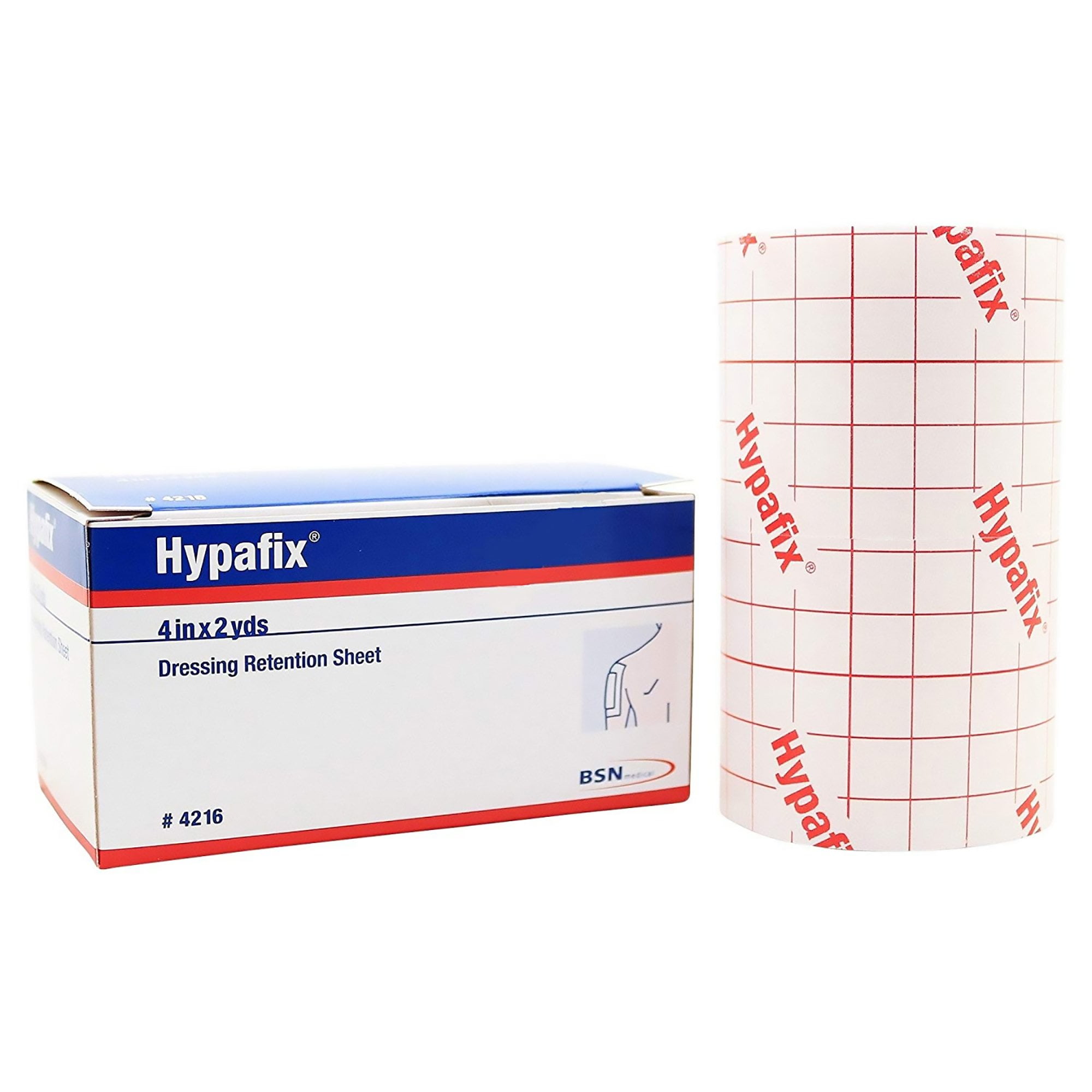 Hypafix White Dressing Retention Tape with Liner NonSterile 4 Inch X 2