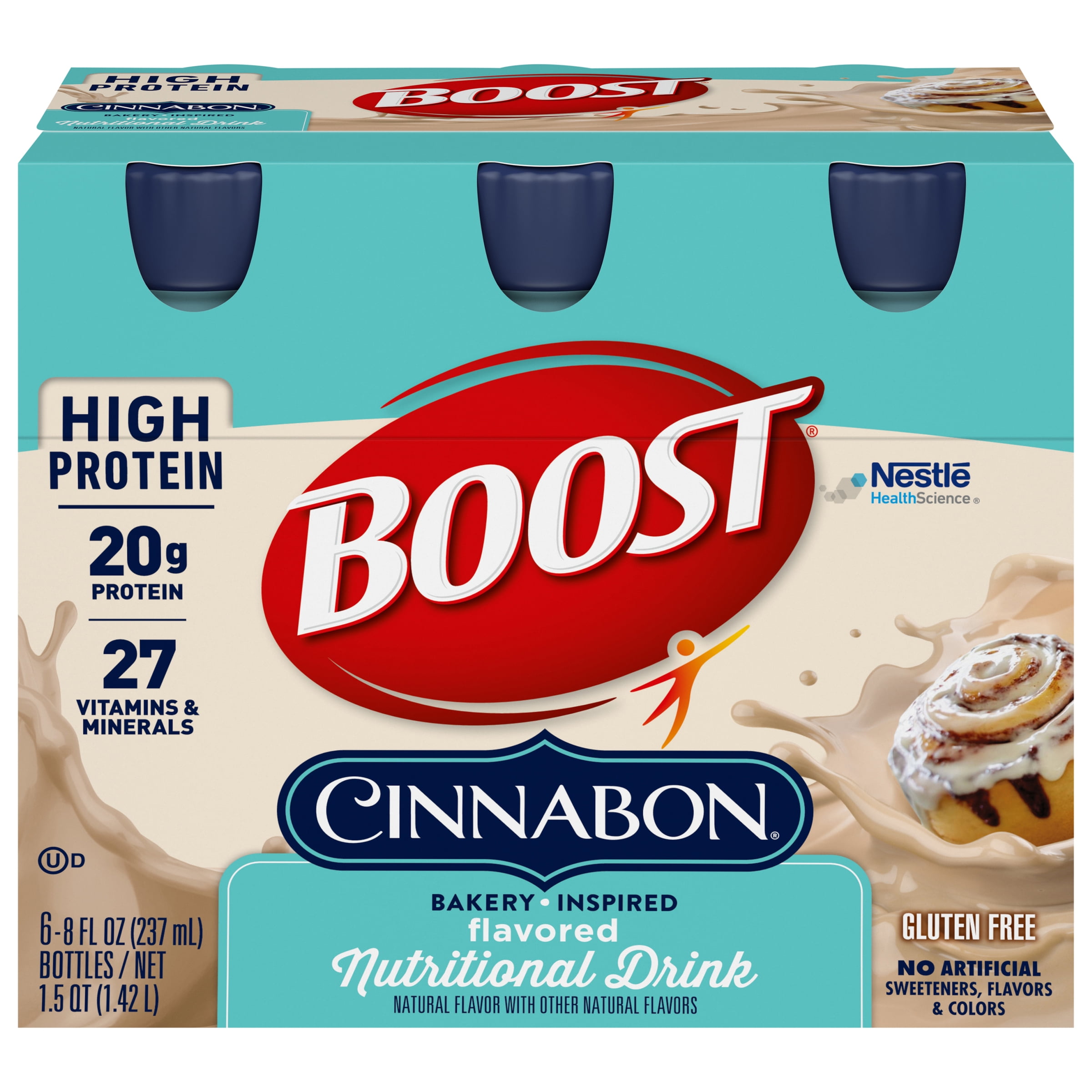 BOOST® High Protein Cinnabon® Bakery Inspired Flavored Nutritional Drink - 6-8 FL OZ Bottles