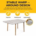 thumbnail image 4 of Grey Branches Table Cloths for 3 Foot Rectangle Tables, Vintage Art Farmhouse Patio Waterproof Elastic Fitted Tablecloths, Washable Rectangular Table Cover for Camping, 4 of 8
