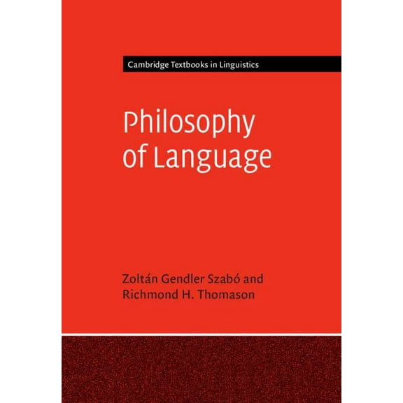 Cambridge Textbooks in Linguistics Philosophy of Language, (Hardcover)