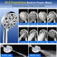thumbnail image 2 of Filtered Shower Head with Handheld, High Pressure 10-Spd Magnetic Handheld Showerhead, Water Softener for Hard Water Remove Chlorine and Harmful Substance, 72" Hose for Tub Pet Bathing, 2 of 7