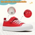 thumbnail image 2 of Toddler Shoes for Girls Boys Low Top Kids Canvas Sneakers Classic Adjustable Strap Casual Shoes Comfy Fashion Running Walking Sneaker Indoor Outdoor, 2 of 6