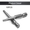 thumbnail image 4 of HUGFEGWE Torx Screwdriver Bits, T20 Magnetic Torx Head Screw Driver Bit, with 1/4 Inch Hex Shank, 50mm Length S2 Steel Screw Driver Kit Tools, for Repair Work, 10 Pcs CJB91-22858, 4 of 8