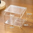 thumbnail image 3 of Caja de almacenamiento de pegatinas para postales, caja de embalaje translúcida rectangular, caja de almacenamiento de joyas a prueba de polvo, organizador de tarjetas, 3 of 8