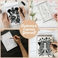 thumbnail image 5 of Botanical Anatomy Monochrome Coloring Book Spiral Bound for Adults, A5 Wooden Cover, Relaxing One-Color Illustrations with Anatomy Intertwined With Flowers And Plants for Mindfulness, 5 of 6