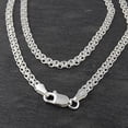 thumbnail image 3 of Italian 925 Sterling Silver 3mm Bismark Chain - 16, 18, 20, 22, 24, 30 Inches (22), 3 of 8