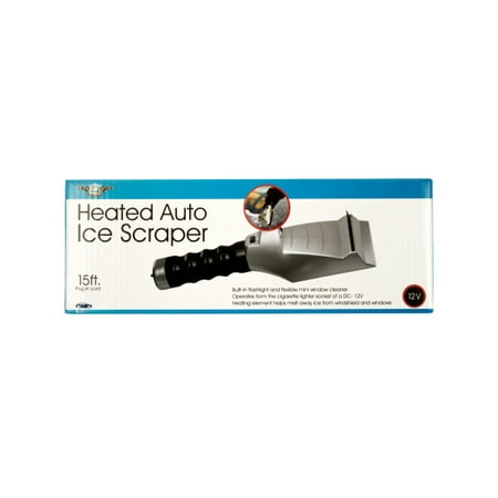 Heated Auto Ice Scraper with Flashlight