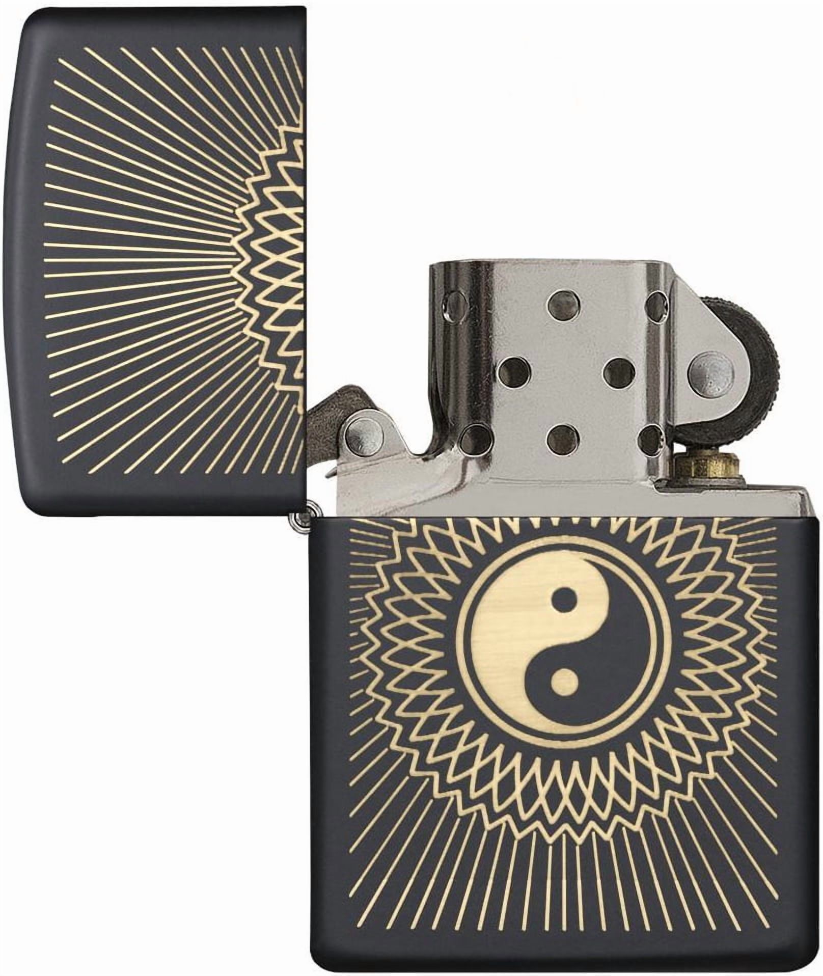 Zippo Yin-Yang Black Matte Pocket Lighter