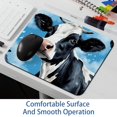 thumbnail image 6 of FeBohao Funny Mouse Pad Mat for Laptop Jiaji Cloth Durable Cute Soft Personalized Square Pretty Home Use Computer Adults Chic Aesthetic Trendy Haves Girl Boy Organizers Cows, 6 of 6