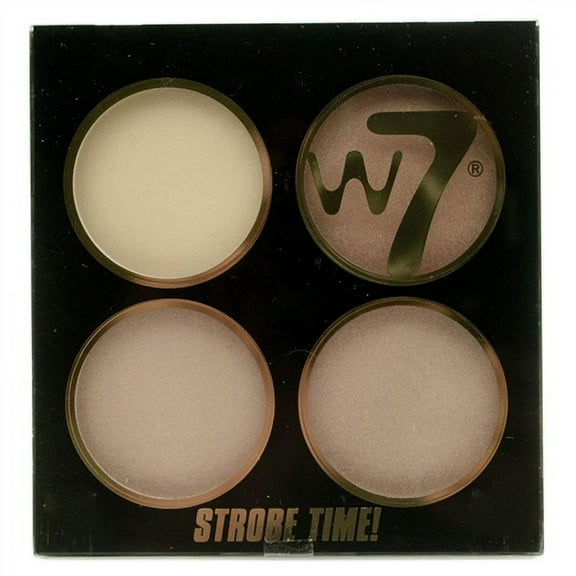 Strobe Time Shimmering Powders Palette - Vivid Glow by W7 for Women - 0.42 oz Makeup