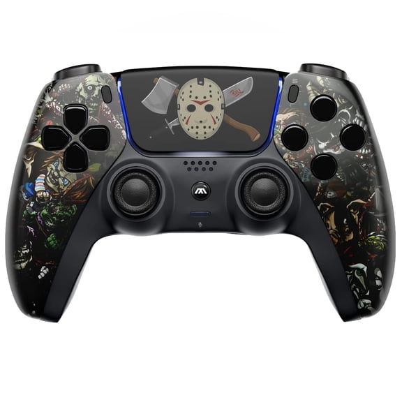 Controlador Inalámbrico MODDEDZONE PS5 Personalizado Fiesta Terrorífica