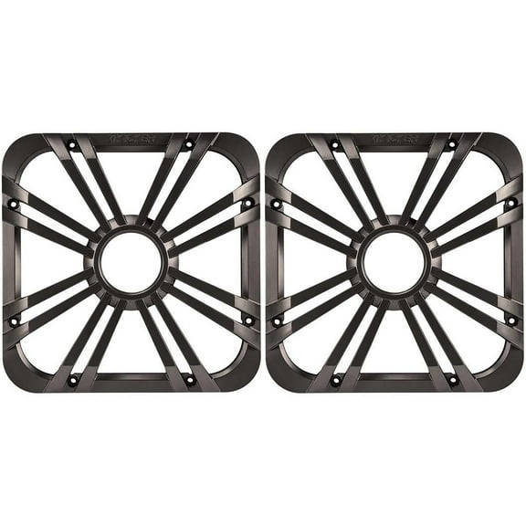 Kicker (2) 11L712GLC 12" Charcoal Grille w/LED for SoloBaric 11S12L7 Subwoofer Sub Bundle