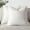 White, variant on Set of 2 Boho Linen Lumbar Pillow Covers with Fringe for Sofa and Couch Decor 18×18 inch, Blue