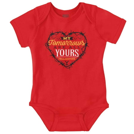 

Yellowstone Tomorrows Are All Yours Romper Boys or Girls Infant Baby Brisco Brands NB