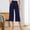 Navy, variant on BLOCLOALO Yoga Pants Stretch Pants Women's Stretch Knit Elastic Waist Slant Pocket Loose Running Yoga Casual Capri Pants Capri Pants Workout Pants Pants with Pockets Black L