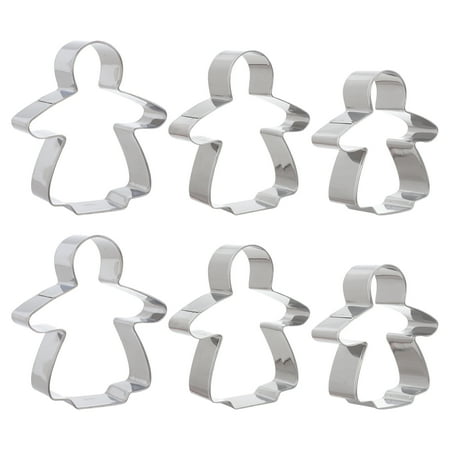 

6pcs Christmas Cookie Cutters Gingerbread Girl Biscuit Molds DIY Baking Tools
