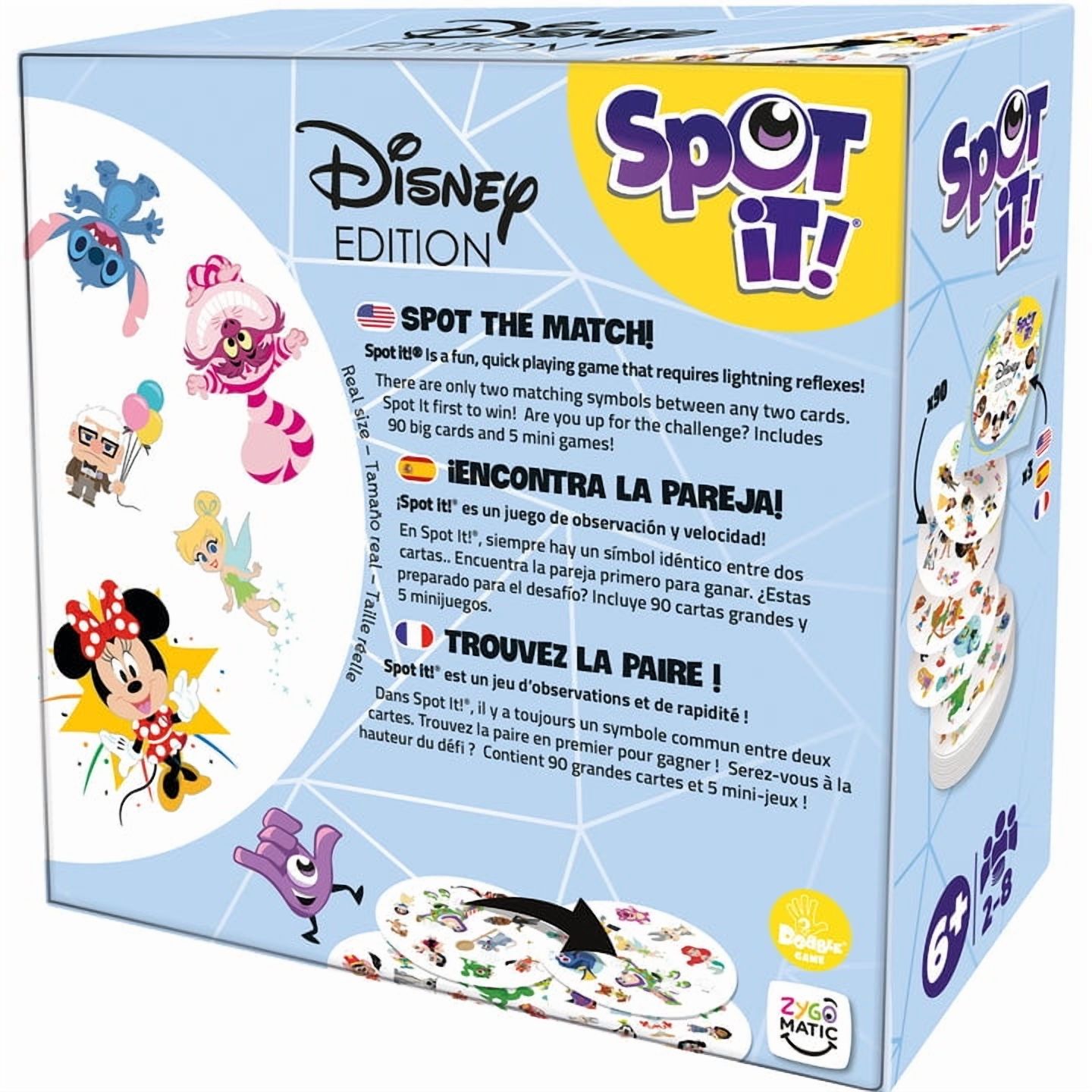 Spot It Disney Refresh Family Card Game for Ages 6+, from Asmodee