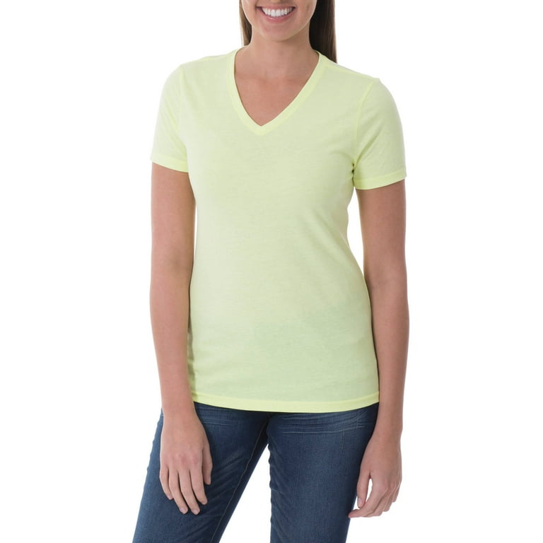 Faded glory women's essential short sleeve v neck t best sale shirt