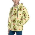 thumbnail image 2 of Goofa Avocados And Hearts Pattern Hooded Sweatshirt for Youth Trendy youth sweatshirt Casual Hoodie for Boys and Girls-X-Large, 2 of 6