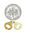 thumbnail image 3 of 14K Gold 3D Police Handcuffs Charm, 3 of 5