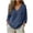 Navy, variant on Vivianyo HD Women's V-Neck Long Sleeve Casual Blouse, Casual Textured Top For Women Everyday Wear, Women's Dark Gray, Sizes S-5XL