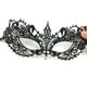 thumbnail image 5 of EeaseMX Máscara de ojo veneciano de encaje sexy para mujer con máscara de mascarada de diamantes para fiesta de disfraces de cosplay (negro), 5 of 6