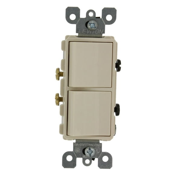 Interruptor combinado unipolar Leviton Decora de 20 amperios, 120/277 V