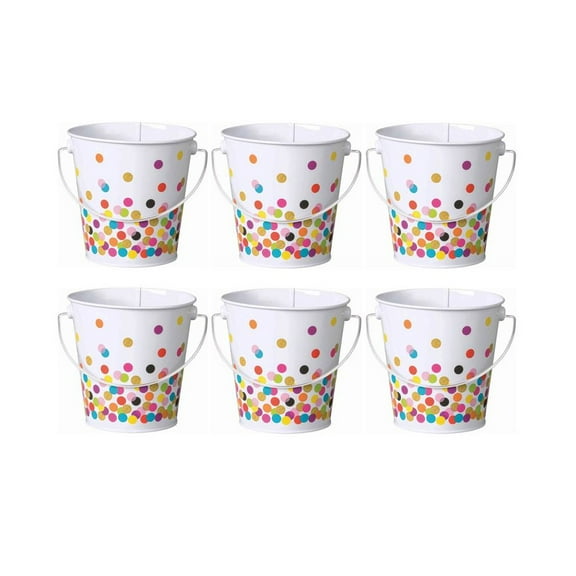 Teacher Created Resources Confetti Bucket, Set of 6