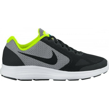 Nike - Nike Kids' Grade School Revolution 3 Running Shoes - Black/Volt ...