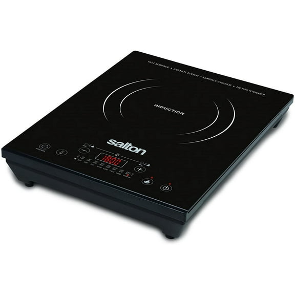 Salton Portable Induction Cooktop, 3.28 kg, Black