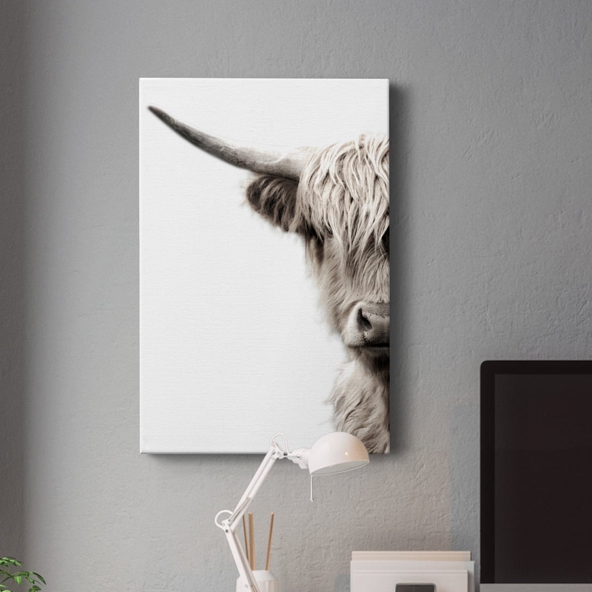 Highland Cattle Premium Gallery Wrapped Canvas - Ready to Hang - 32 x 48