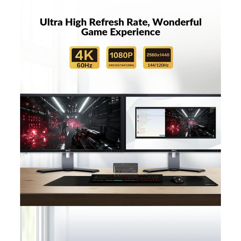 v AV Access Docking Station KVM Switch Dual Monitor for Laptop